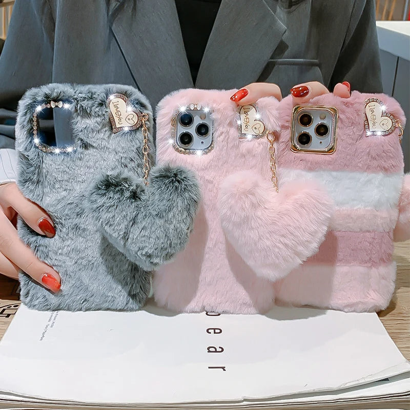 Stilingas kailinis "iPhone" telefono dėklas su pakabuku