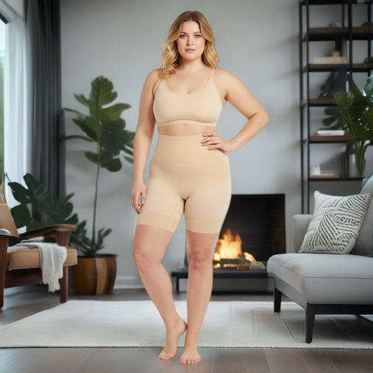 Ultra plonos ledinio šilko formuojantys šortukai