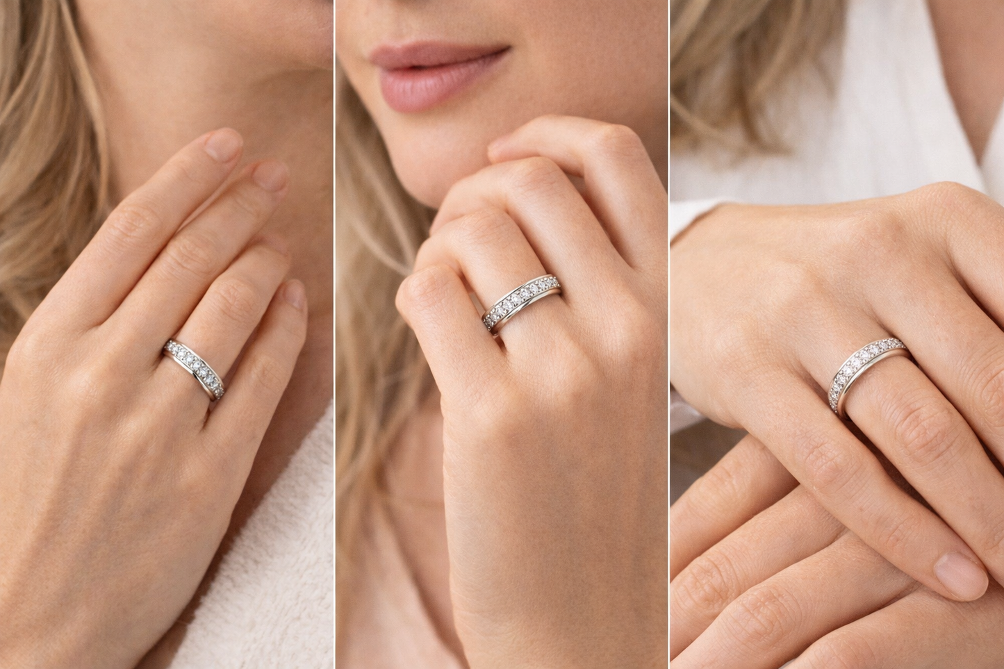 Sukamasis "Moisanito" nusiraminimo žiedas