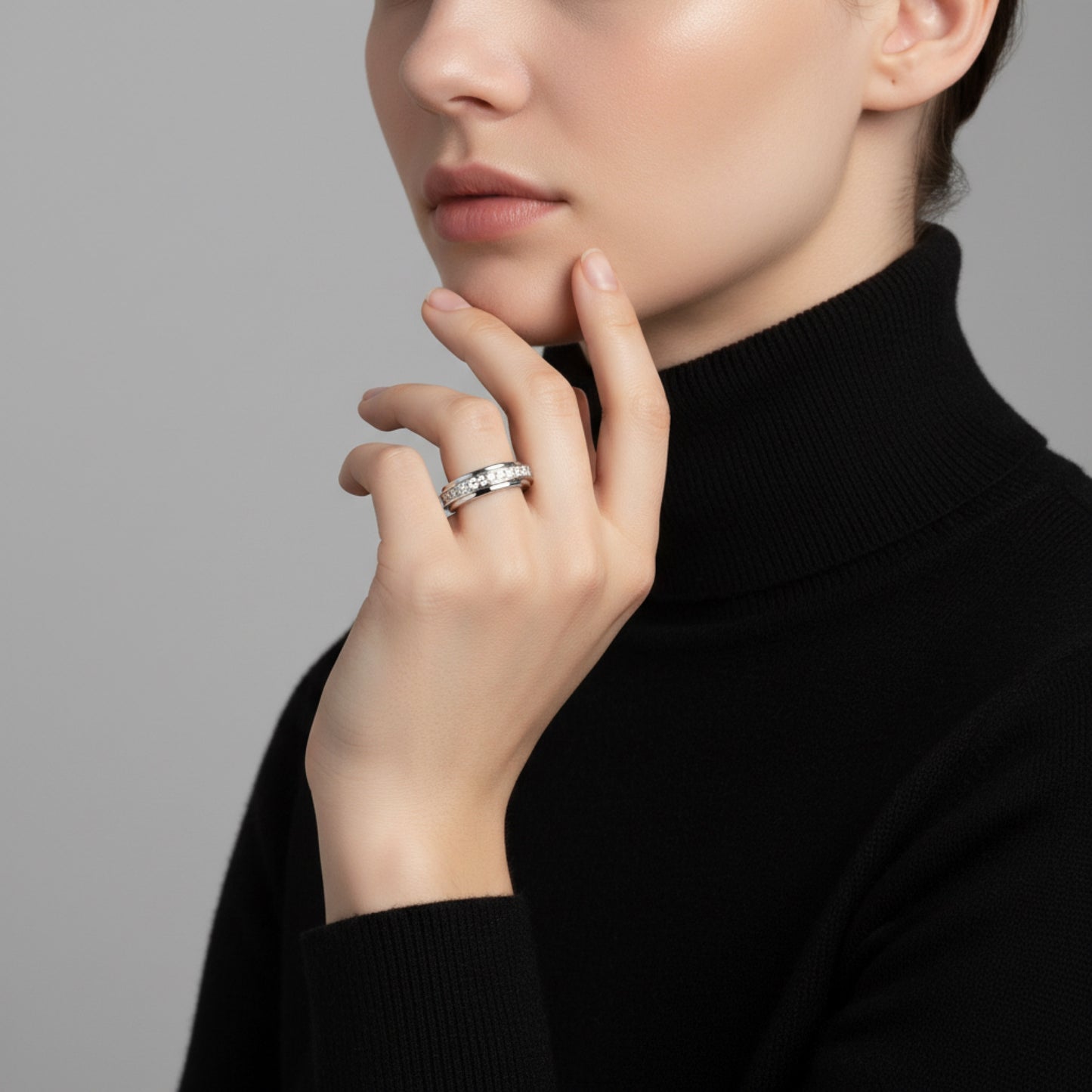 Sukamasis "Moisanito" nusiraminimo žiedas