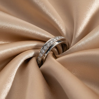 Sukamasis "Moisanito" nusiraminimo žiedas